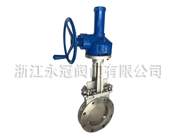 手動傘(sǎn)齒輪刀閘閥PZ573W