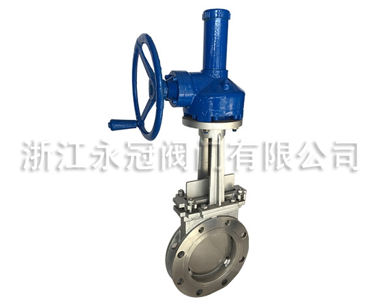 手動傘齒(chǐ)輪刀閘閥(fa)